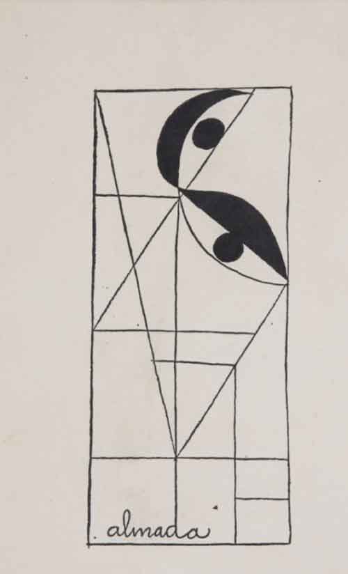 알마다 네그리로스 작, 파리의 자화상 (1949)