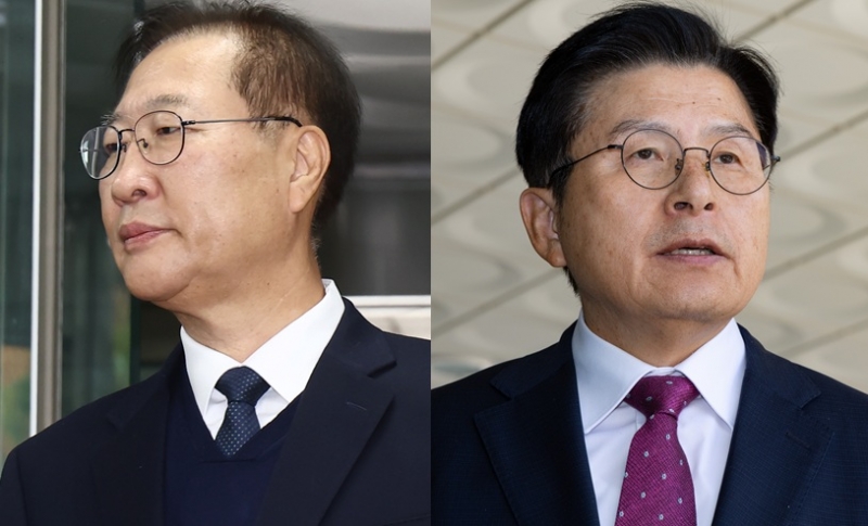 박성제 전 법무부 장관(왼쪽)과 황교안 전 국무총리. 자료사진.