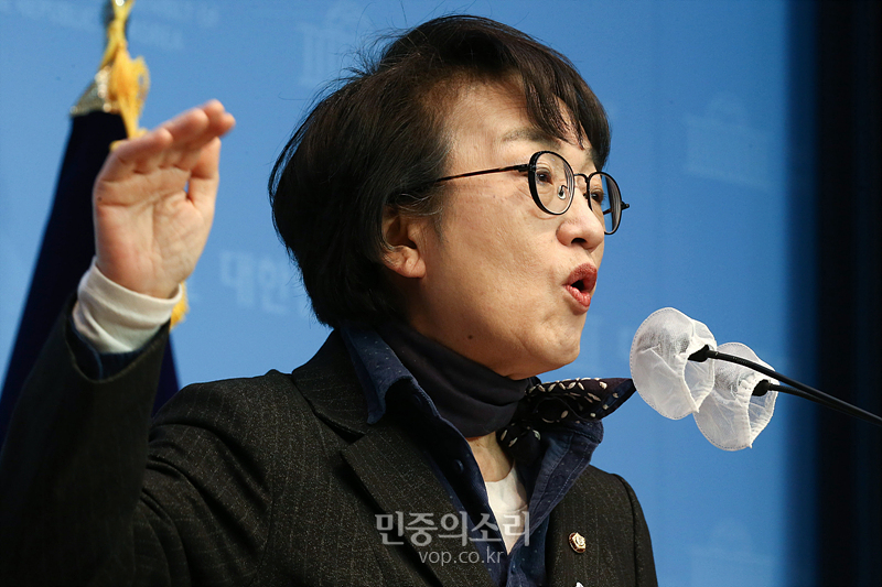 서울시장 보궐선거에 출마한 열린민주당 김진애 후보