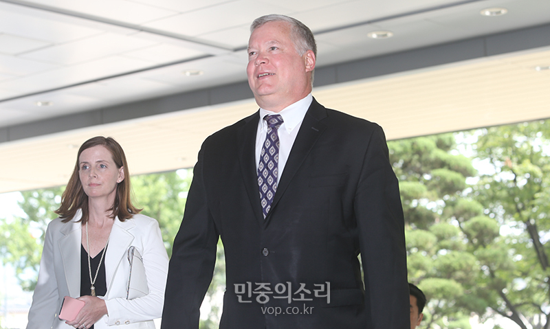 북한과 협상을 담당하는 스티븐 비건 미 국무부 대북정책특별대표(자료사진)