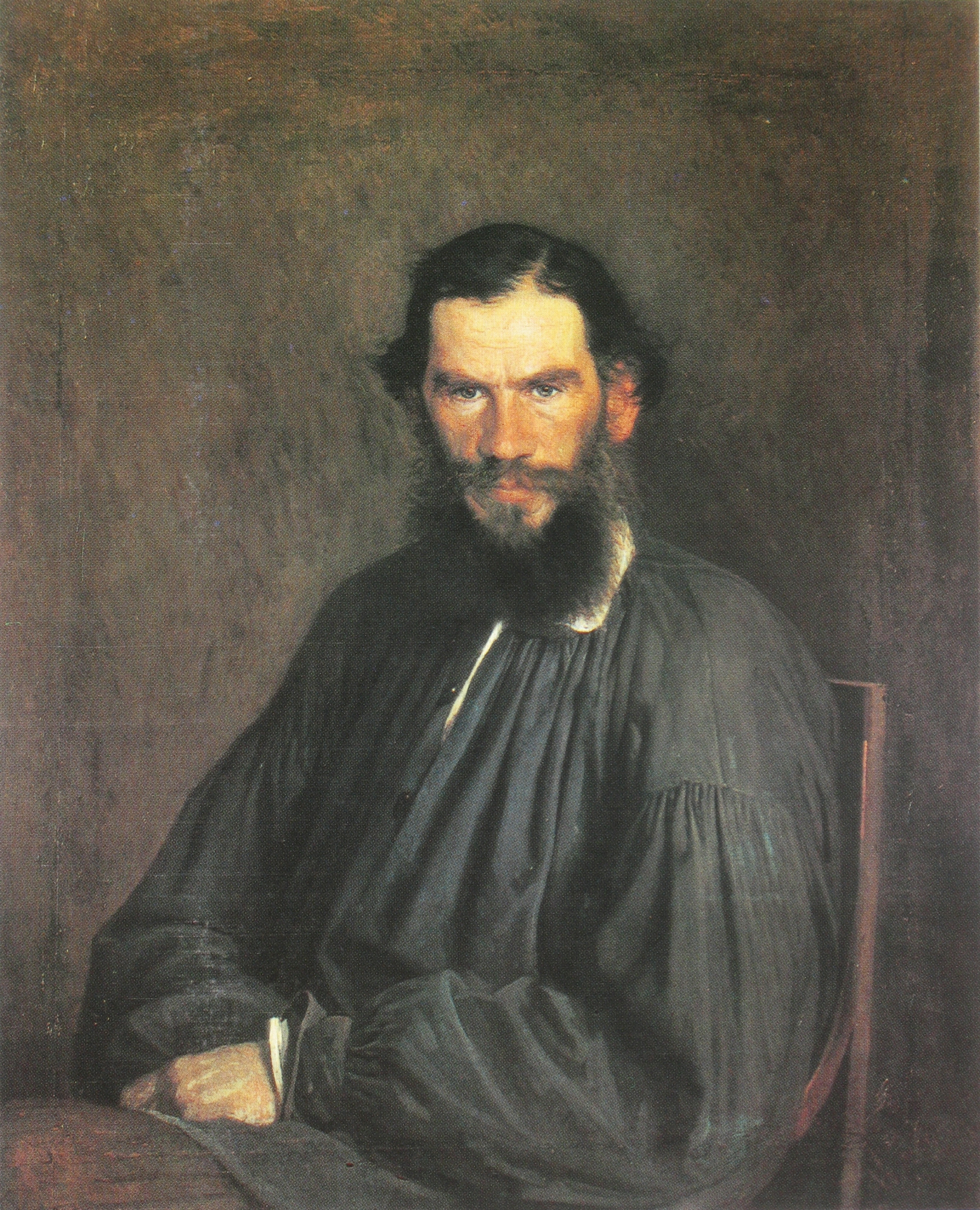 레오 톨스토이 초상화 Portrait of Leo Tolstoy, 1873, oil on canvas, 98cm x 79.5cm