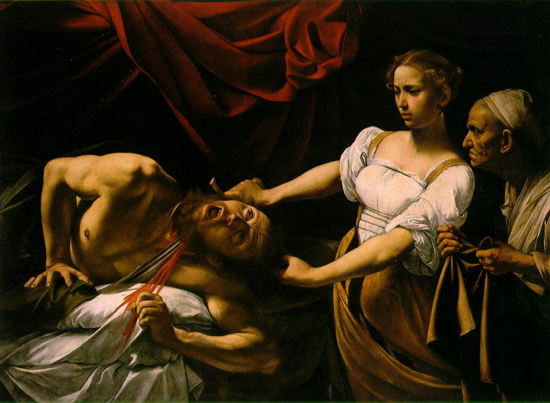 카라바조의 홀로페르네스의 목을 베는 유디트 Judith Beheading Holofernes by Caravaggio