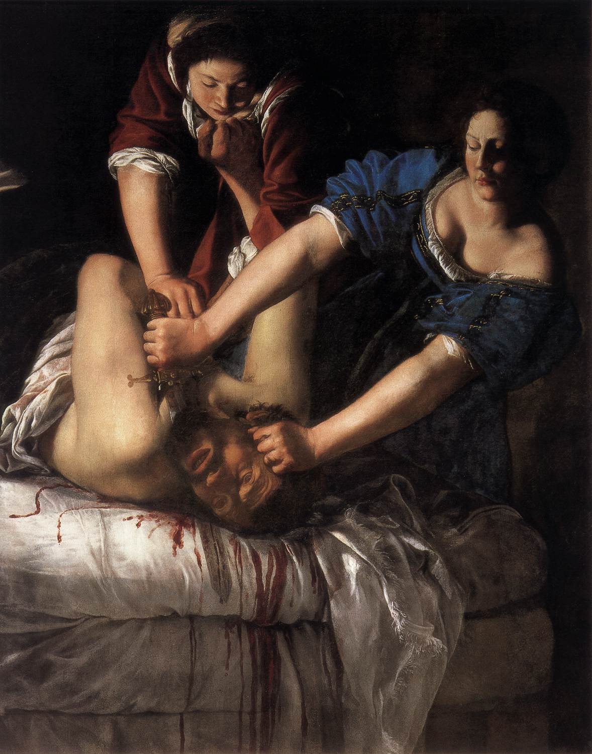홀로페르네스의 목을 베는 유디트 Judith Beheading Holofernes 1611~1612 oil on canvas 158.8cm x 125.5cm