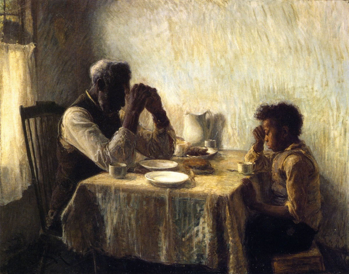감사를 드리는 가난한 사람들 The Thankful Poor, 1894, oil on canvas, 90.2cm x112.4cm