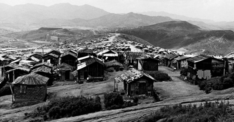 광주대단지로 조성된 1970년대 성남 모습