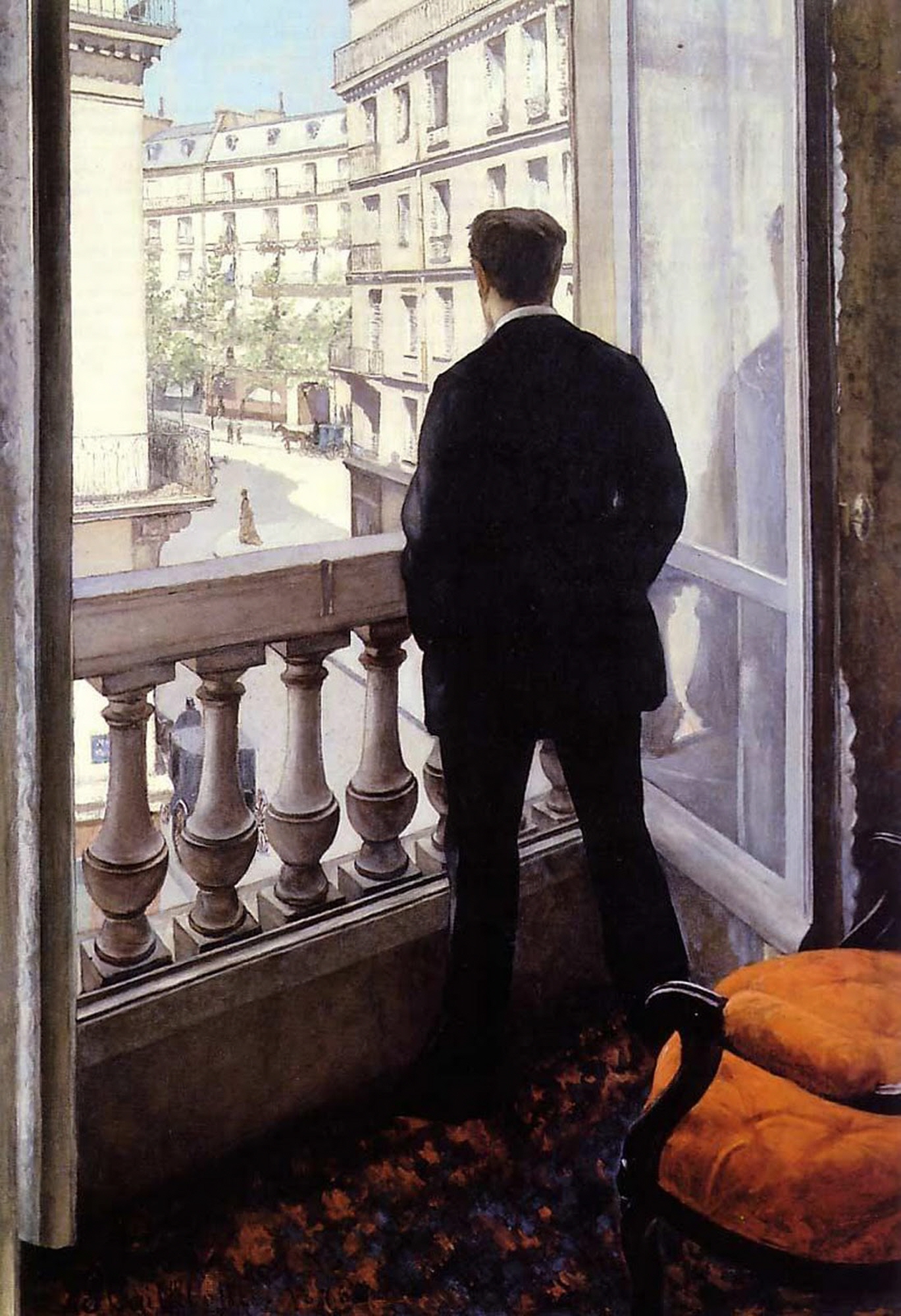 창가의 젊은이 Young man at his window, 1875, oil on canvas, 117cm x 82cm