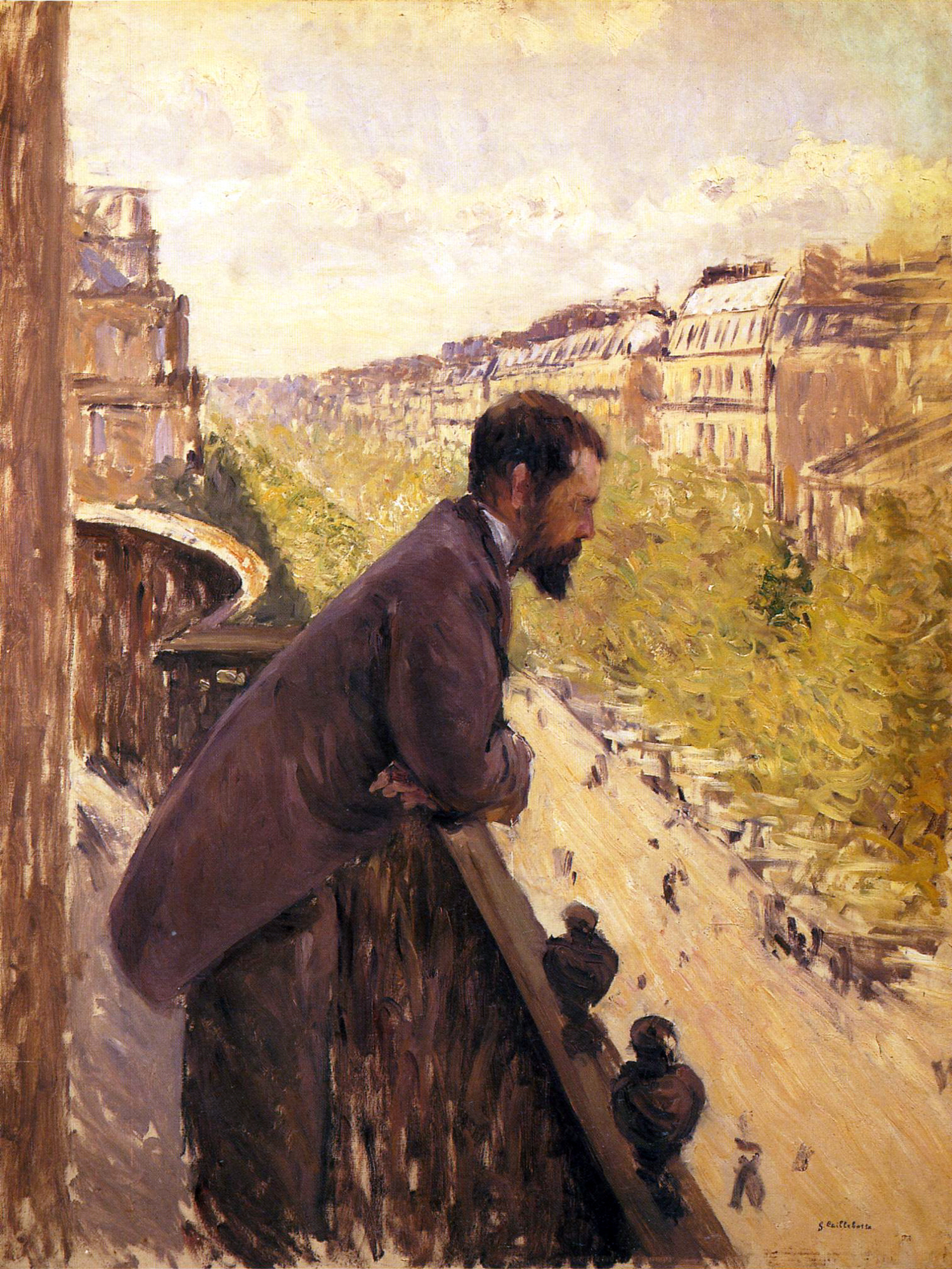 발코니의 남자 The Man on the balcony, 1880, oil on canvas,116.5cm x 89.5cm