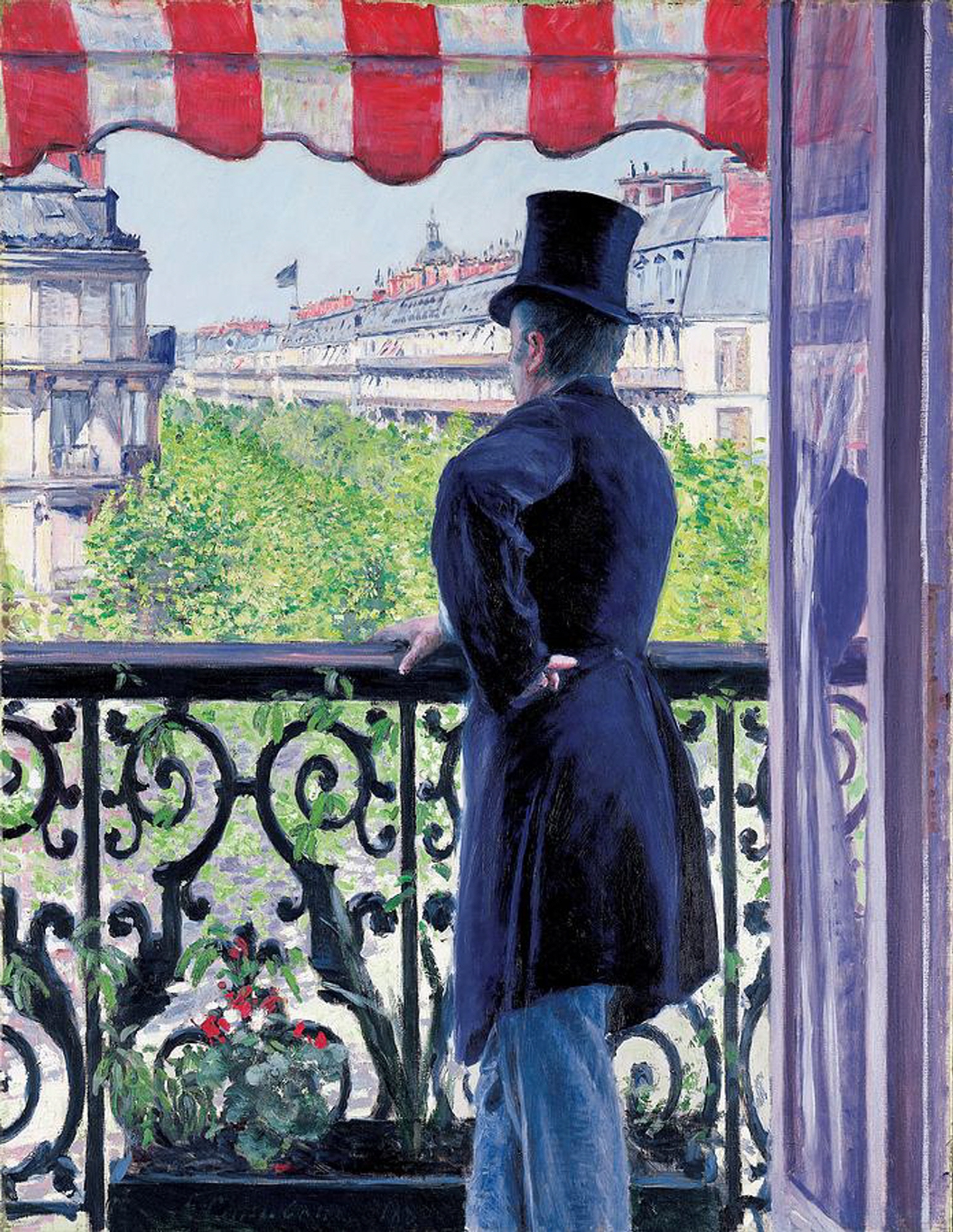 발코니에 있는 남자 Man on a balcony, 1880, oil on canvas, 116cm x 97cm