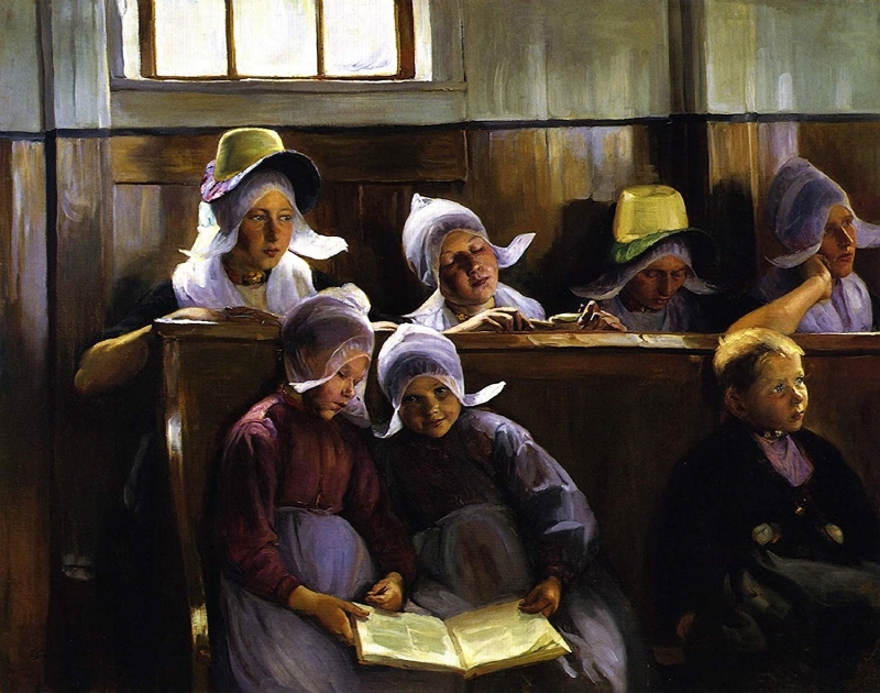 볼렌담에 있는 교회에서 In the church at Volendam 1892 onc 76.2x61