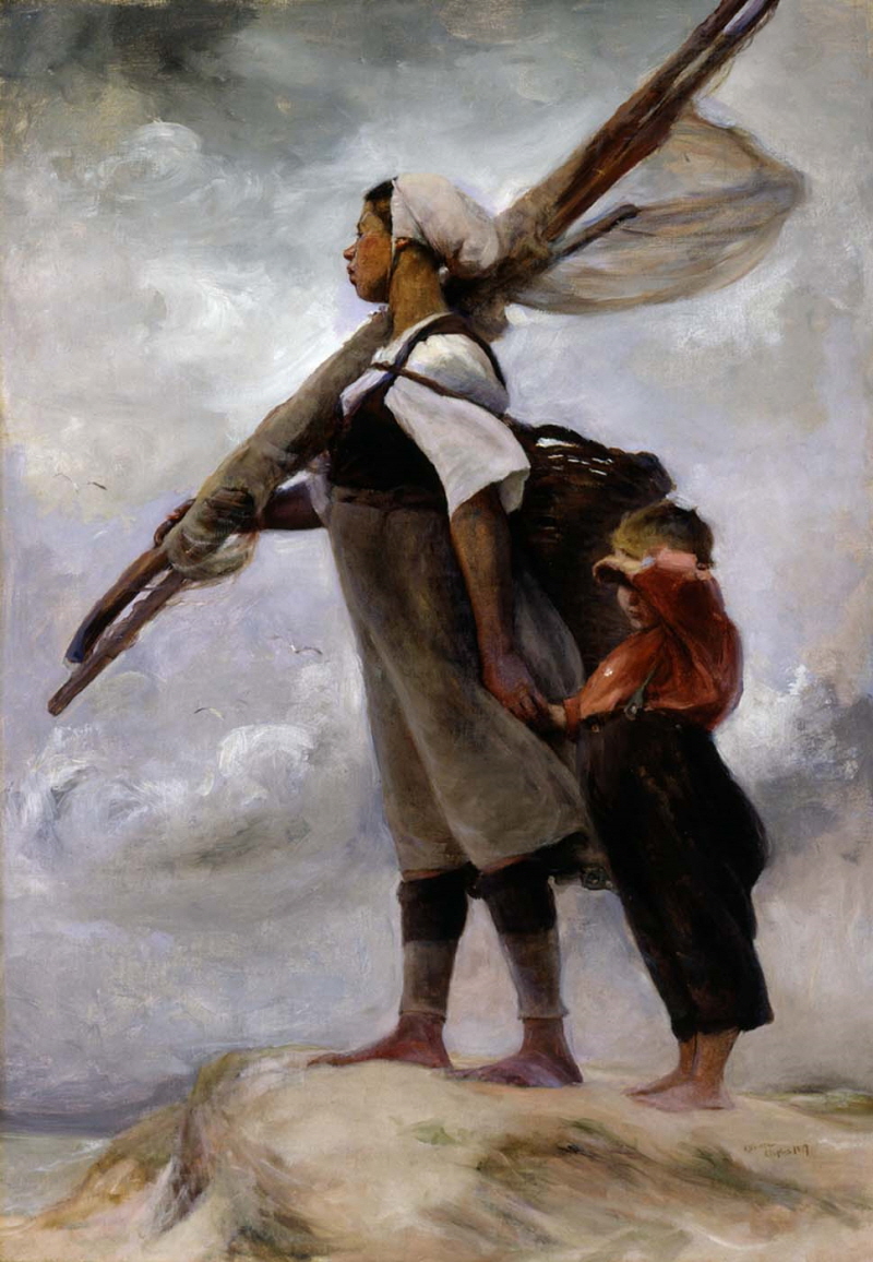 피카르디의 고기 잡는 소녀 Fisher girl of Picardy 1889 onc 118.7x82