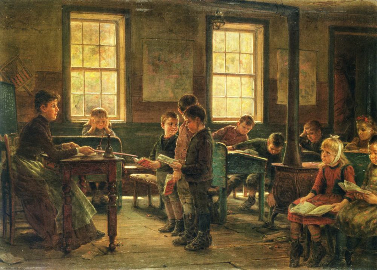 시골학교 Edward Lamson Henry A country school2 onc 1890