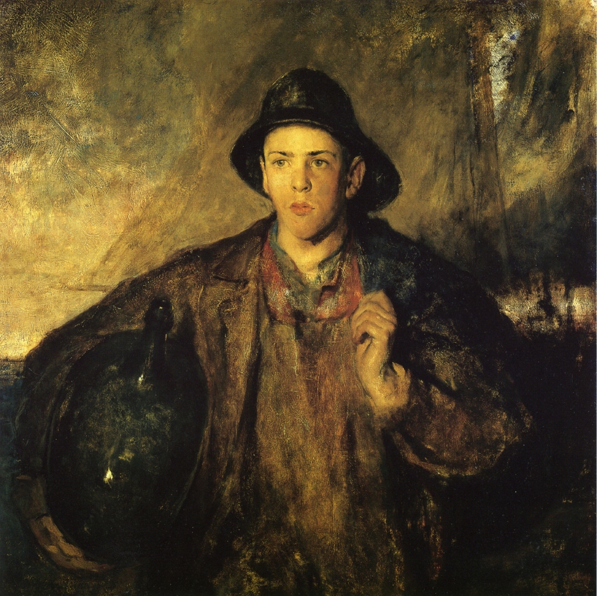 찰스 호손 '어부 소년' Charles Hawthorne The Fisher Boy 1908 onpanel 99.3x99.3