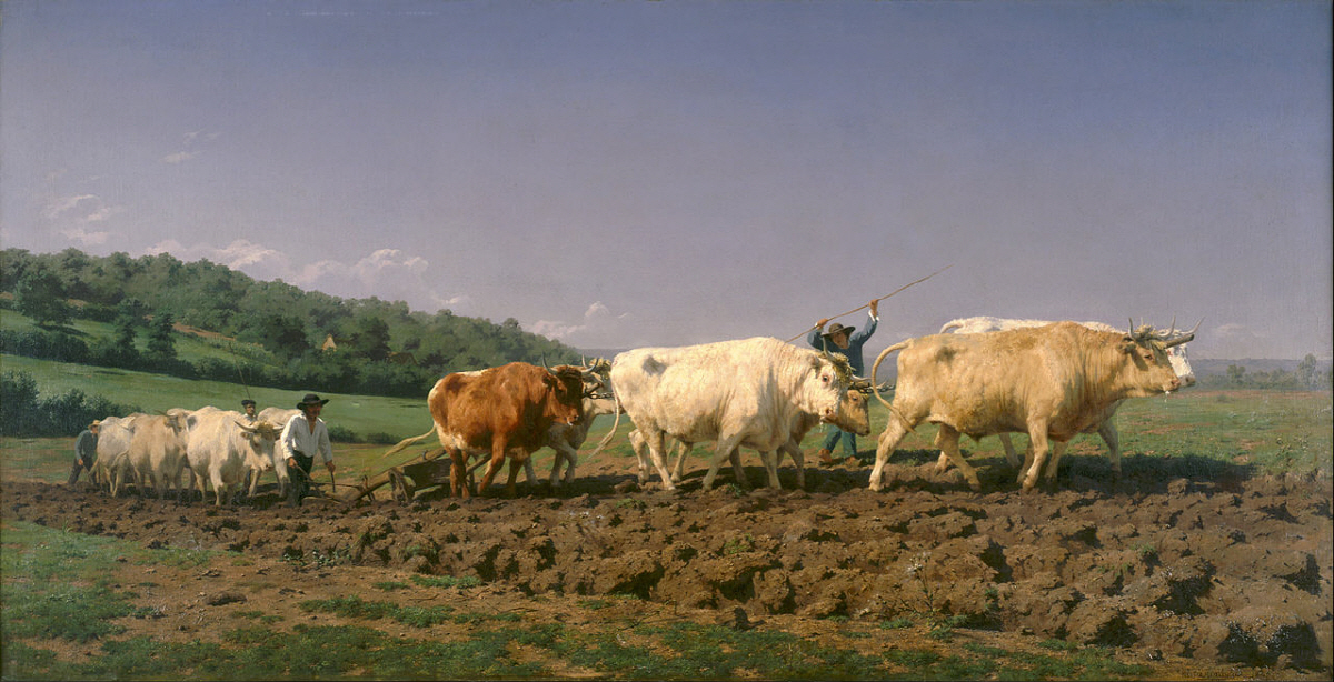 느베르의 쟁기질 Ploughing in Nevers 1849