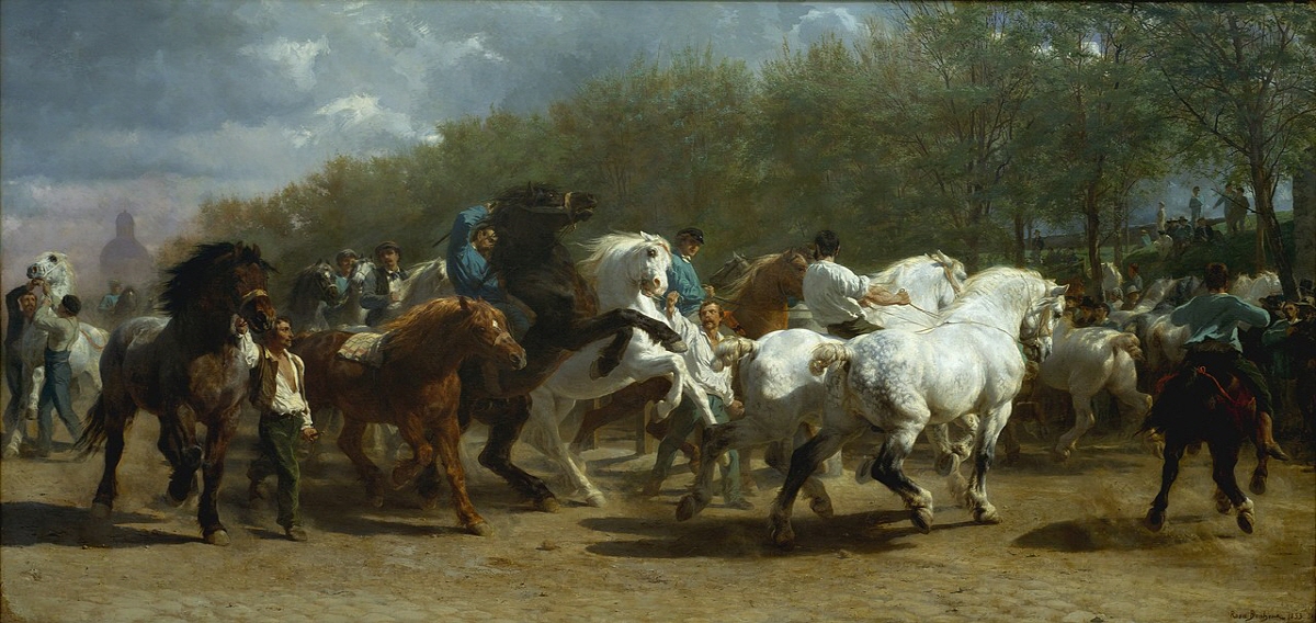 말 시장 The Horse Fair 1852~1855 oil on canvas 244.5cm x 506.7cm