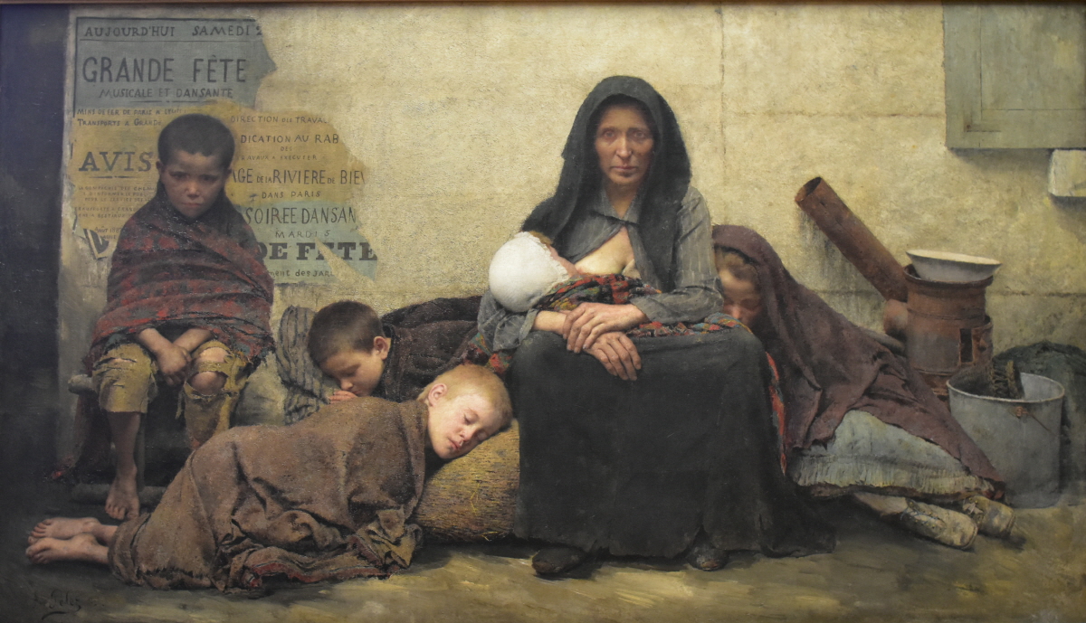 집 없는 사람 Homeless 1883 oil on canvas 77.5cm x 136cm