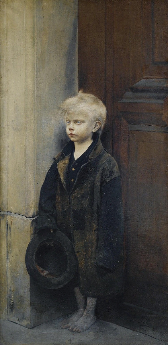 어린 거지 Little Beggar c.1886 oil on canvas 156.2cm x 78.7cm