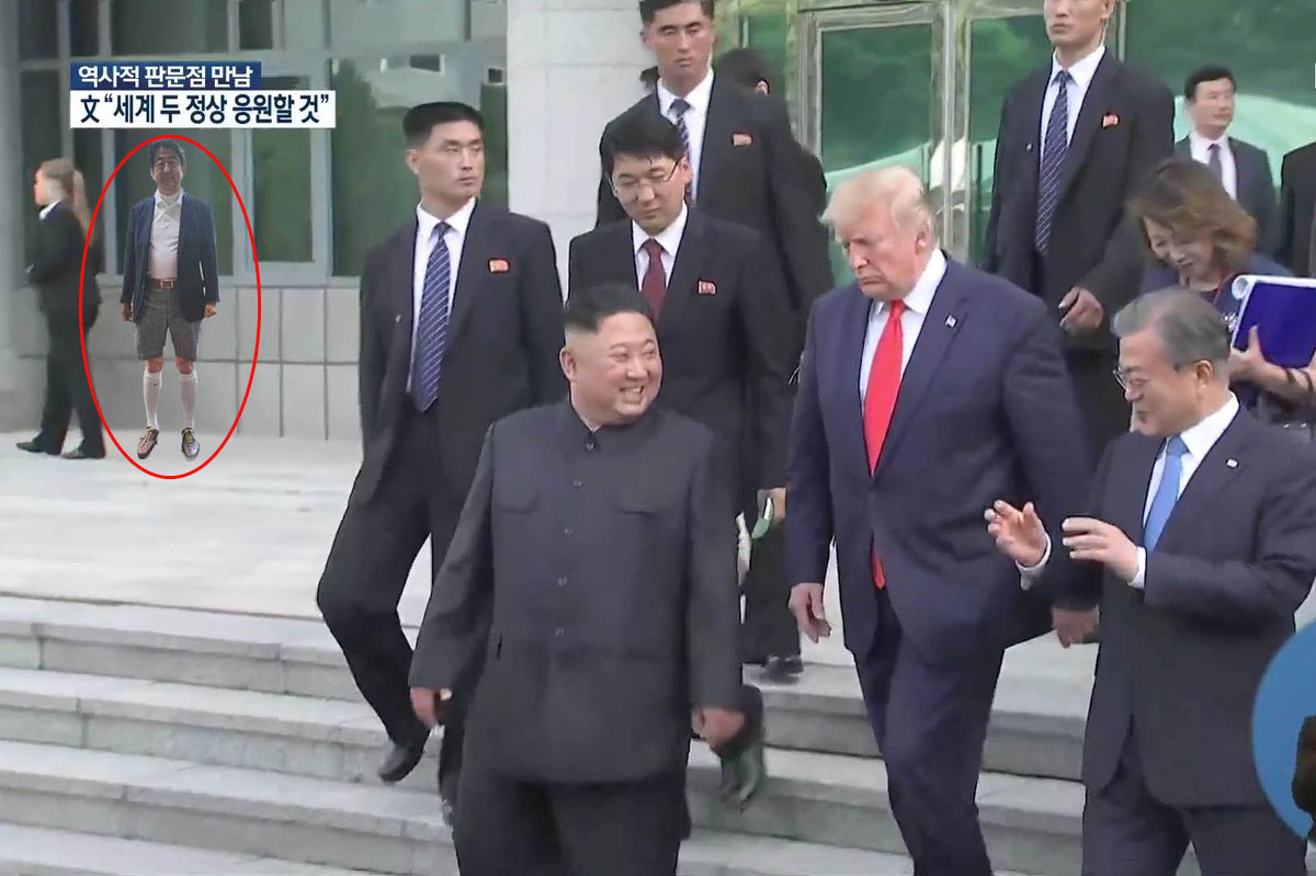숨은 아베 총리 찾기