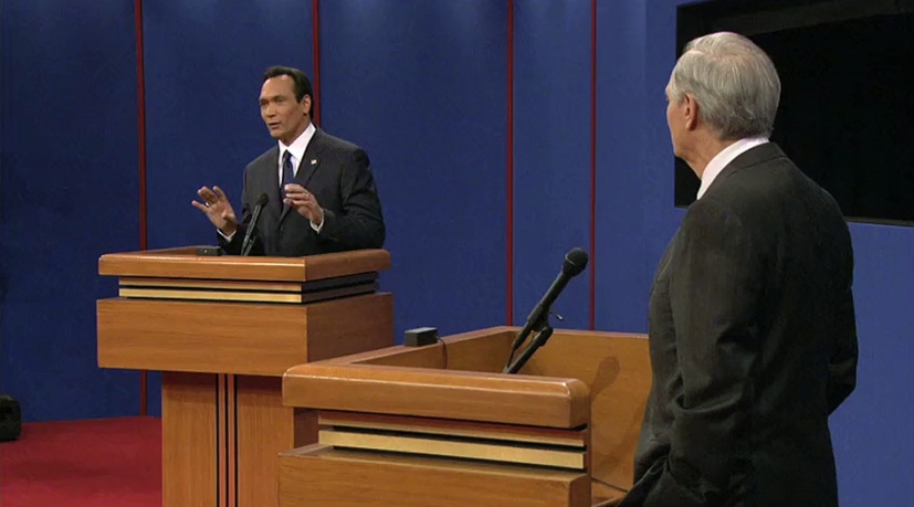 웨스트 윙의 압권은 두 명의 대통령의 토론회 장면이다.