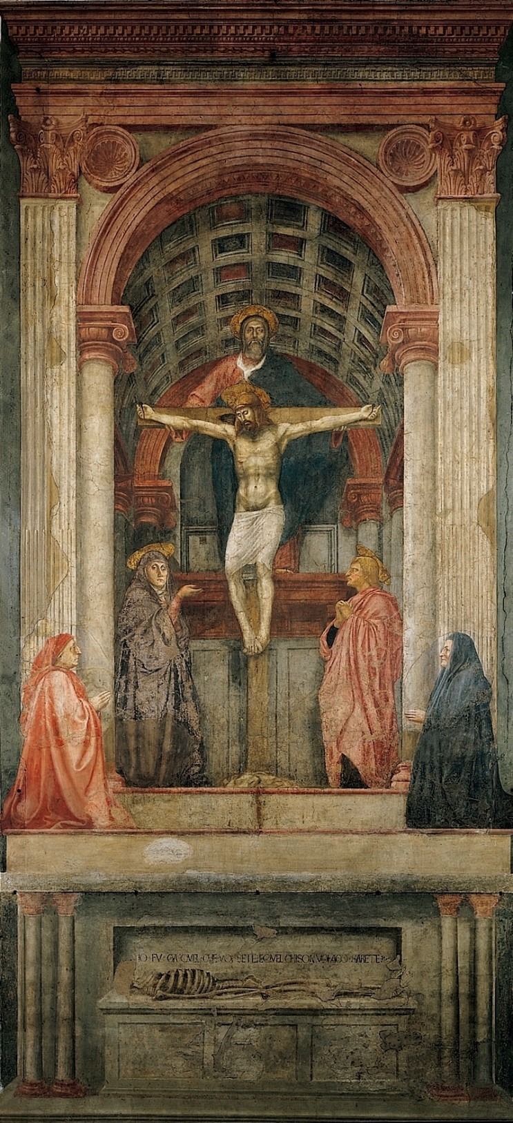조토의  템페라화 ‘예수의 십자가’.