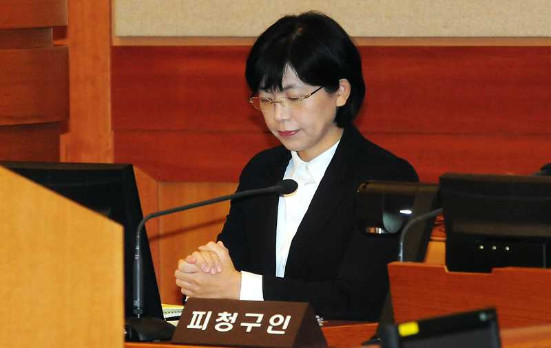 [포토] 정당해산심판 재판 앞둔 이정희 통합진보당 대표 - 민중의소리