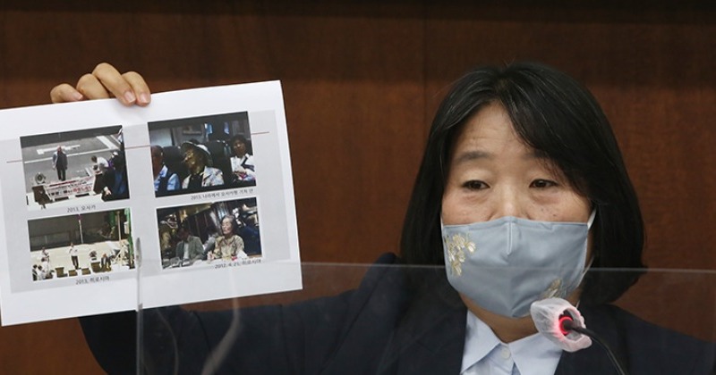 “윤미향 의원 제명 환호할 집단은 일본 극우세력과 친일 세력” 사진