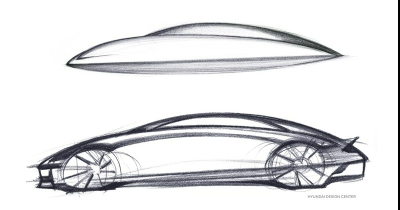 현대차, 아이오닉6 콘셉트 스케치 공개