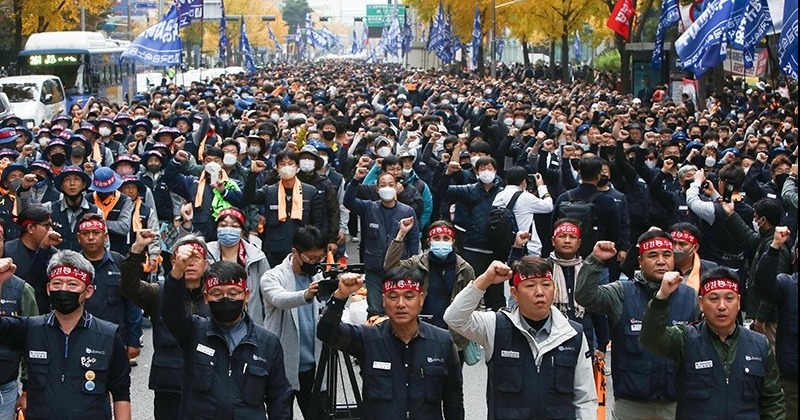 [전국노동자대회] 금속노조 “노조법 2·3조 개정 위한 총력 투쟁 나설 것” 사진