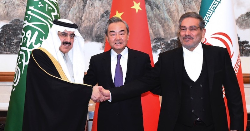 사우디-이란 협상 중재한 중국, 애써 태연한 척하는 미국 사진