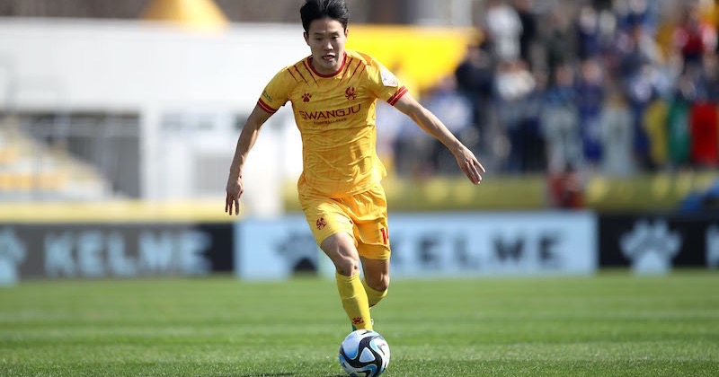 광주FC 정호연, 23시즌 첫 K리그 ‘레모나 이달의 영플레이어 상’ 수상