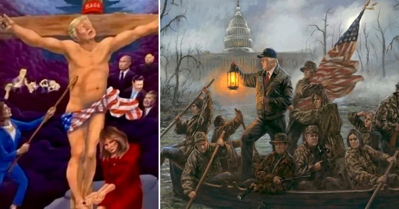 트럼프가 예수? 부상하는 미국의 보수기독교 미술에서는 그렇다