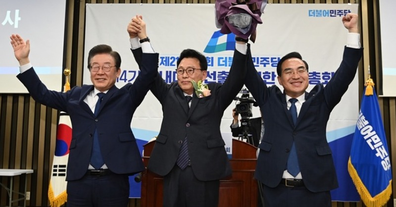 민주당 새 원내대표 박광온 “이기는 통합의 길 가겠다”