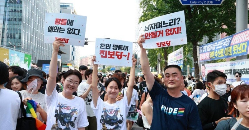 진보정당, 서울퀴어문화축제 참여 “피어나라 퀴어나라”