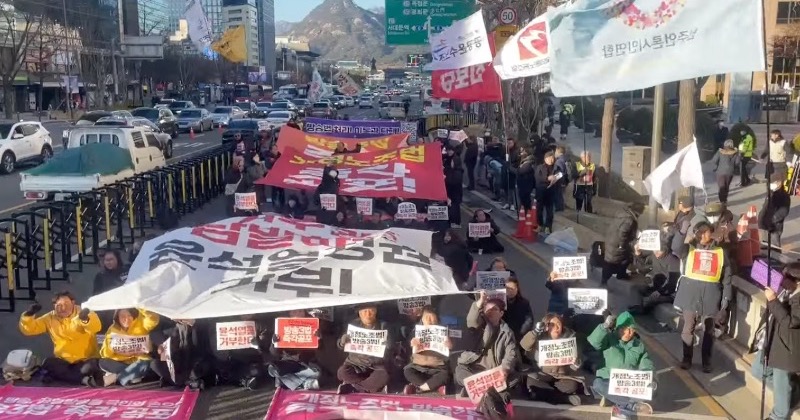 “윤석열 거부권을 거부한다” 노조법·방송3법 공포 촉구 시민대회 열려
