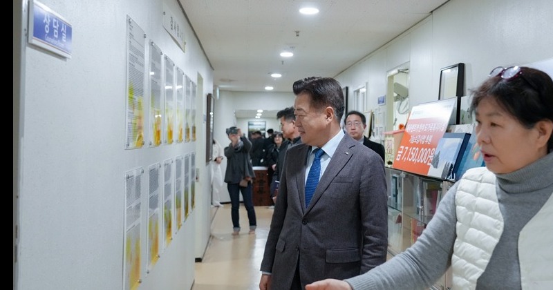 오영훈 제주지사, 미혼모 지원시설 방문
