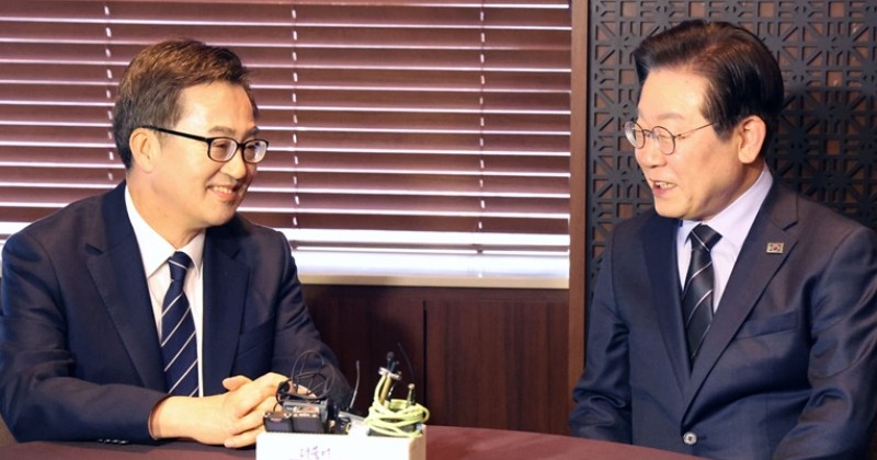 김동연, 이재명 만나 정치개혁 강조 "민주당부터 기득권 내려놓아야"