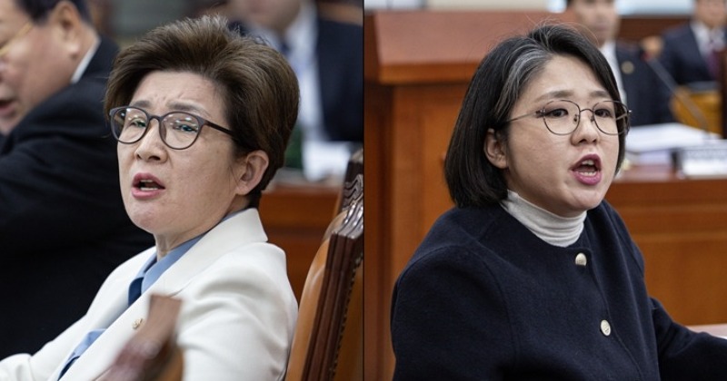 '군 장성 출신' 국민의힘 강선영...국회 청문회 도중 용혜인에 발끈 "야!"