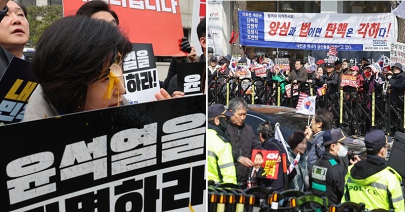 헌재 주변 연이은 극우폭력에 야당 “강력조치, 엄중처벌” 촉구