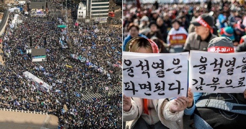 광화문에 역대급 인파 모였다…100만 시민의 외침 “윤석열 파면하라”