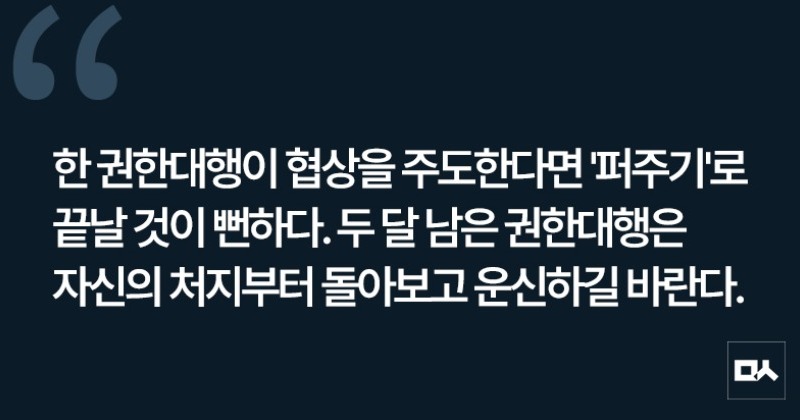 [사설] 두 달 남은 권한대행이 방위비·관세 협상 나설 이유 없다
