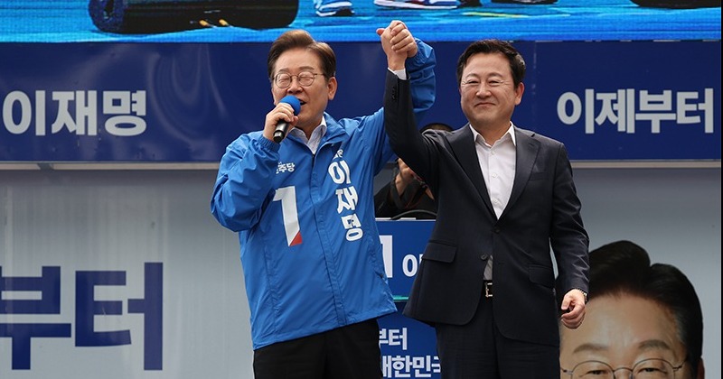 김상욱 이어 김용남도, 이틀째 보수인사 이재명 지지 유세