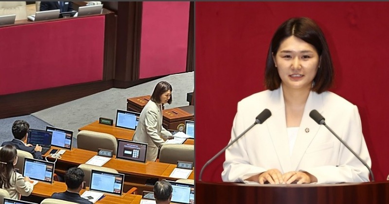 국회 본회의서 <b>손솔</b>의 첫 일성 “<b>이준석 징계</b>해달라”