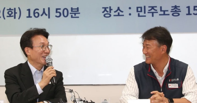 ‘노동계와 소통’ 강조한 김민석 총리, 민주노총 찾아 “사회적 대화” 강조
