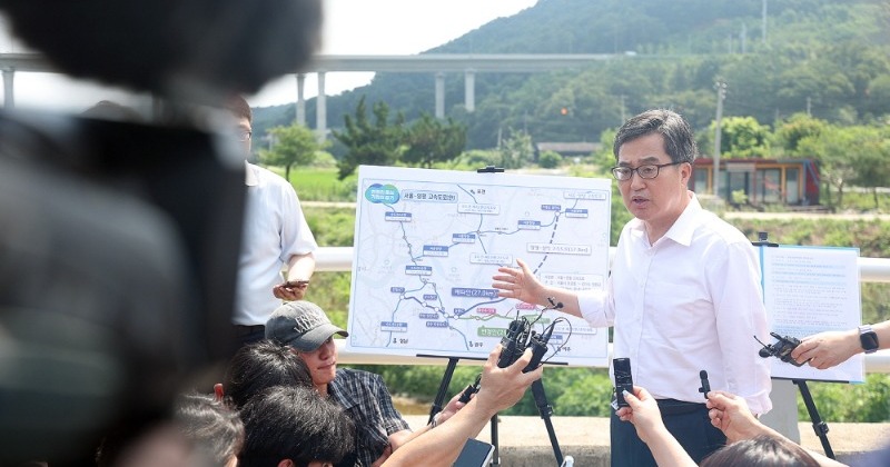 김동연, 서울~양평고속도로 현장 찾아 “경기도, 특검에 선제적 협조할 것”