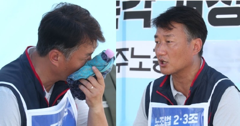 [인터뷰] ‘긴급 농성’ 민주노총 양경수 “노조법 1년 유예? 노동자들은 더 기다릴 수 없다”