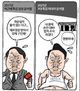 최민의 시사만평 - 최순실과 윤석열