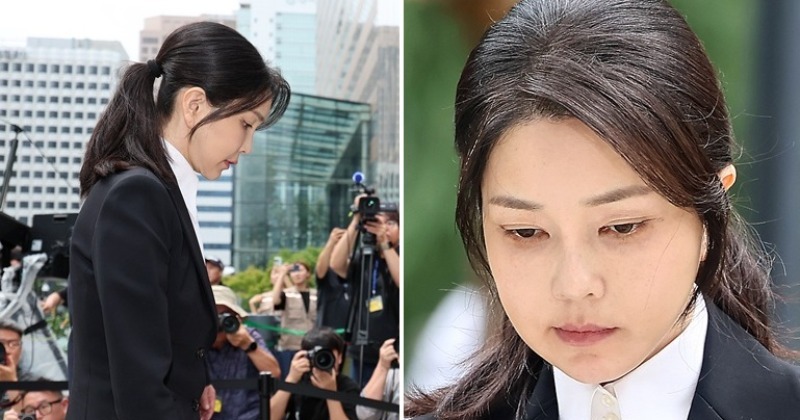 김건희, 드디어 공개 소환…땅만 본 채 “아무것도 아닌 사람이 심려 끼쳐 죄송”