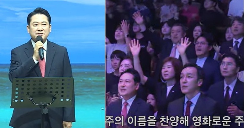 선거법 위반 ‘구속’ 손현보 교회 간 장동혁 “종교 탄압, 하나님이 심판할 것”