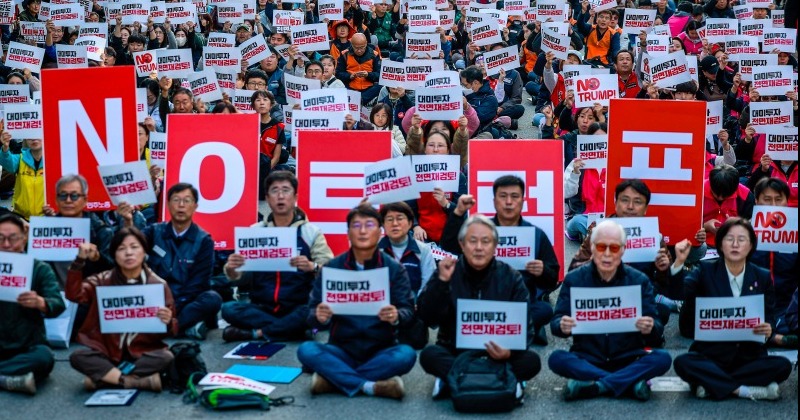 “동맹 아닌 날강도”...서울 시내 울려 퍼진 “NO 트럼프”