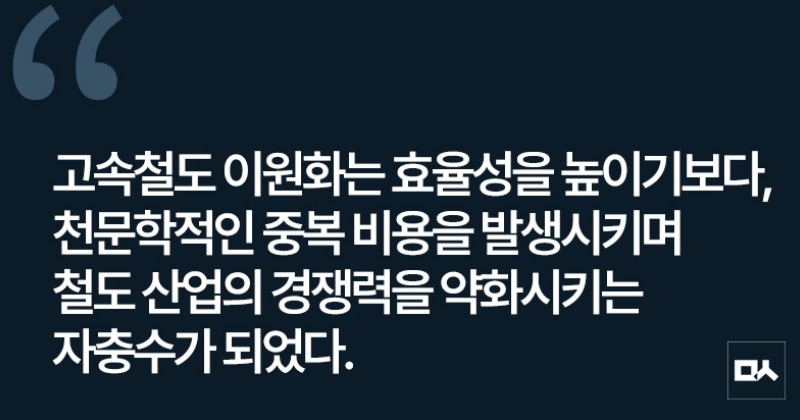 [사설] 정부의 고속철도 통합계획을 환영한다