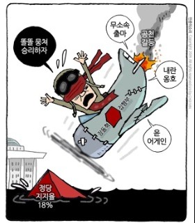 최민의 시사만평 - 한국판 <b>카미카제</b>